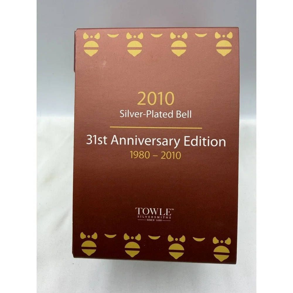 Towle 2010 Annual Silver Plated Pierced Bell 31st Edition Ornament